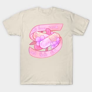 Menhera - Crutches [Pink] T-Shirt